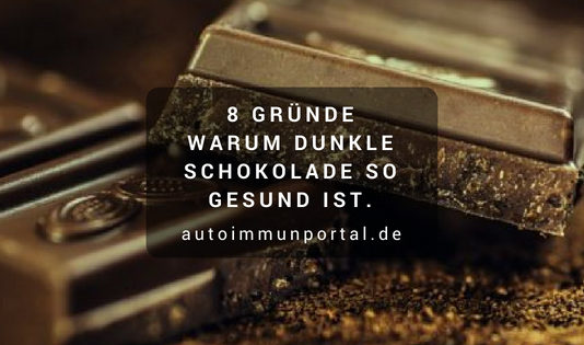 Zartbitterschokolade - 8 gute Gründe warum dunkle Schokolade so gesund ist.
